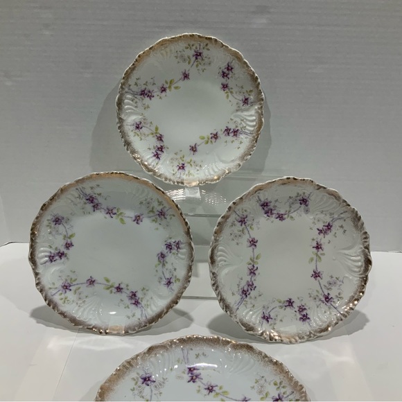 Dresden Germany Floral Appetizer / Salad / Desert Plates 7 Total - Vintage - Picture 3 of 6